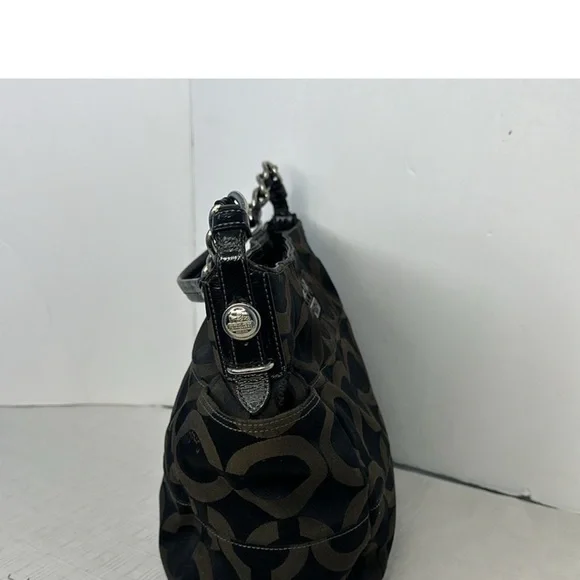 Coach Madison Luxury Designer Logo Tribeca Black Hobo EUC 14127 - Picture 4 of 10
